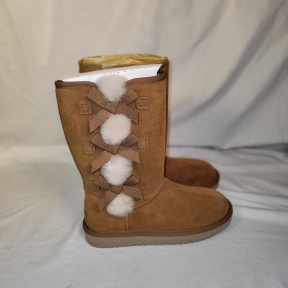 KOOLABURRA BY Ugg/ Victoria Tall 1015875 Women's Size 5 Chestnut Boot Authentic - Picture 4 of 8